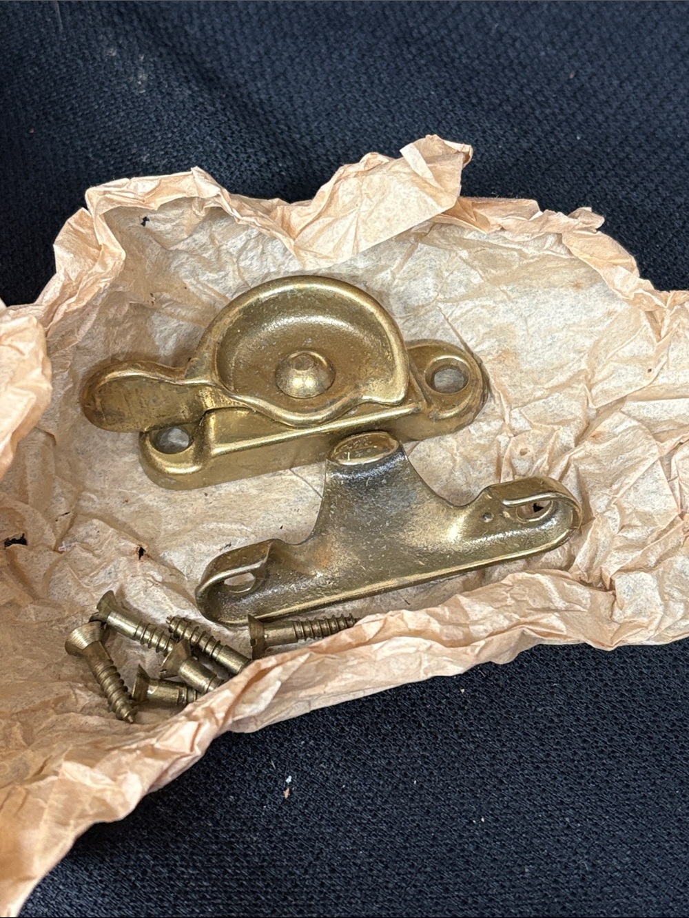 11 Antique Corbin cast iron window sash locks - in original box